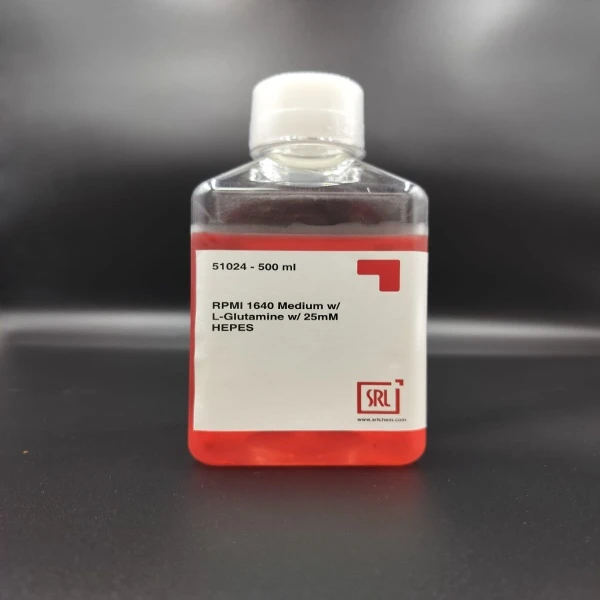RPMI 1640 Medium w/ L-Glutamine w/ 25mM HEPES by Sisco Research Laboratories (SRL)